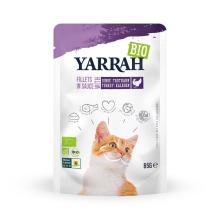 Yarrah Kat Filet met Kalkoen in Saus Bio 85 Gram