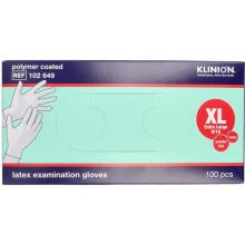 Klinion Onderzoekshandschoen prot latex XL poedervrij 100st