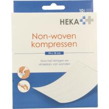 Heka Klein Non-Woven Kompres 10 x 10 CM 10 Stuks