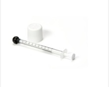 blockline Oradose mini kinderveilige dop 18 mm + 1 ml spuit 50 stuks