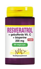 Nhp Resveratrol 200 MG Vitamine C Bioperine Puur 60 Vegicaps