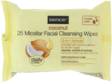 Sence Gezichtsreinigingsdoekjes 3-in-1 Coconut 25 stuks