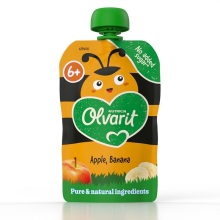 Olvarit 6M+ Appel Banaan Knijpfruit 6 x 100 G