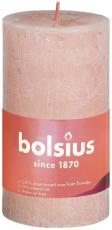 Bolsius Rustiek stompkaars shine 100/50 misty pink 1Stuk
