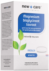 New Care Magnesium Bisglycinaat Tauraat 60 tabletten