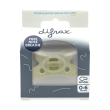 Difrax Fopspeen Natural 0-6 M SE Lime Emerald 1stuk