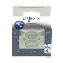 Difrax Fopspeen Natural 6+ M SE Green Jade 1stuk