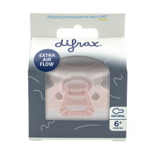 Difrax Fopspeen Natural 6+ M SE Pink Opal 1stuk