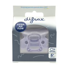 Difrax Fopspeen Natural 6+ M SE Lilac Amethyst 1stuk