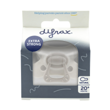 Difrax Fopspeen Natural 18+ M SE Grey Agate 1 Stuk