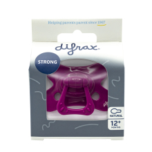 Difrax Fopspeen Natural 12+ M Uni Wildberry 1stuk