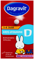 Dagravit Vitamine D tablet kids 200 kauwtabletjes