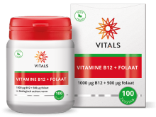 Vitals Vitamine B12 met Folaat 100 tabletten