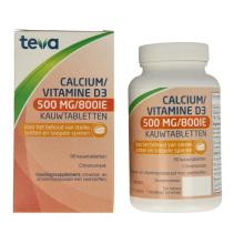 Teva Calcium / Vitamine D 500mg/800IE kauwtablet 90 Tabletten