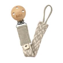 bibs Pacifier Clip Sand/Ivory 1 Stuk