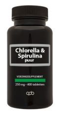 APB Holland Chlorella & Spirulina 250 MG Puur 400 Tabletten