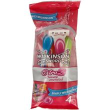 Wilkinson Wegwerpscheerapparaat Extra III Beauty Essentials 4 Stuks