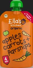 ella's kitchen Apples carrots & parsnips 4+ maanden knijpz bio 120G