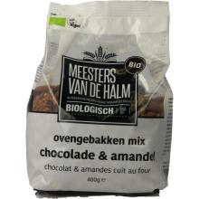 De Halm Ovengebakken Mix Chocolade En Amandel Bio 400 Gram