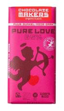 chocolatemakers Pure Love Reep 65% Puur Fairtrade Bio 80 Gram