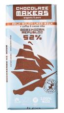chocolatemakers Reep tres hombres 52% melk cacaonibs & koffie bio 80G
