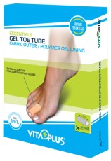 Vitaplus Essentials Gel Toe Tube Fabric Cap Maat M/L 1 Stuk