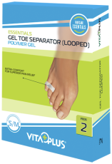Vitaplus Essentials Gel Toe Separator (Looped) Maat S/M 2 Stuks