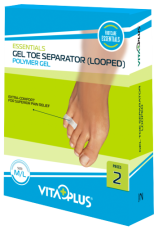 Vitaplus Essentials Gel Toe Separator (Looped) Maat M/L 2 Stuks