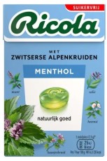 Ricola Menthol Extra Strong Suikervrij 50 Gram