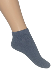 Bonnie Doon Cotton Short Sock Denim Heather 27-30
