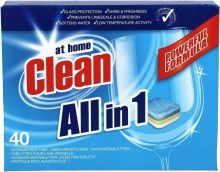 At Home Clean Vaatwastabs All In One 40 Tabs