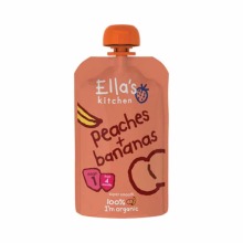 ella's kitchen Peaches & bananas 4 maand knijpzak 120G