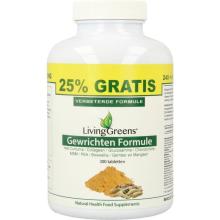 Livinggreens Gewrichten formule Curcuma & Collageen Complex 300 Tabletten