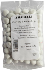 Jacob Hooy Laurierdrop Pepermunt Wit Zakje 100gr