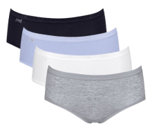 Sloggi Basic+ Dames Midi Slip 4 Pack Multiple Colours Maat 44 1 Stuk