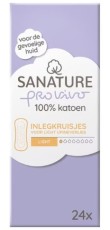 Sanature 100% Katoenen Incontinentie inlegkruisjes 24 Stuks