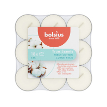 Bolsius Geurtheelichten 4u True Scents Fresh Cotton 18 Stuks