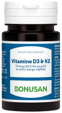 Bonusan Vitamine D3 & K2 60 Softgels