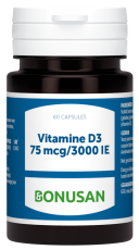 Bonusan Vitamine D3 75 mcg / 3000 IE 60 softgel capsules