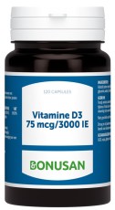 Bonusan Vitamine D3 75 mcg 3000IE 120 softgel capsules