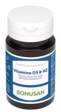 Bonusan Vitamine D3 & K2 60 Softgels