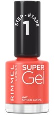 Rimmel London Supergel Nailpolish 47 Spiced Coral 12ML
