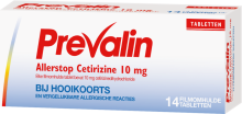 Prevalin Allerstop Cetirizine 10mg 14 tabletten