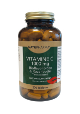natupharma Vitamine C 1000mg Bioflavono&iuml;den & Rozenbottel 200 Tabletten