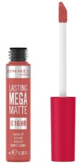 Rimmel London Lasting Mega Matte Liquid Lipgloss 600 Coral Sass 7,4ML