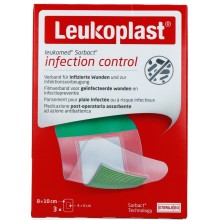 Leukoplast Leukomed Sorbact 8x10cm 3 Stuks