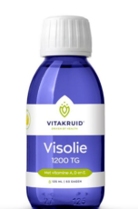 Vitakruid Omega-3 Visolie TG Vloeibaar met A, D en E 125 ml