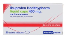 Healthypharm Ibuprofen 400mg liquid caps 20 Capsules