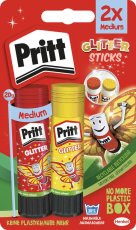 pritt Glitter Glue Sticks 2 x 20 Gram