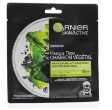 Garnier SkinActive Tissue Masker met Charcoal 1 Stuk